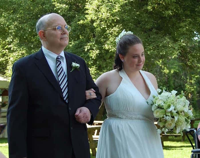 Padre e hija en boda